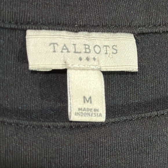 TALBOTS COTTON DRESS WITH GOLD SHOULDER BUTTONS - Picture 8 of 9